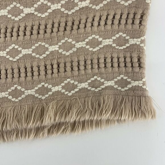 Caroline Hill Pink Fringe Trim Infinity Scarf - Picture 2 of 5